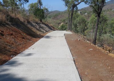 Steep Slope Access Track Concreting / Water Diversion and Culverts